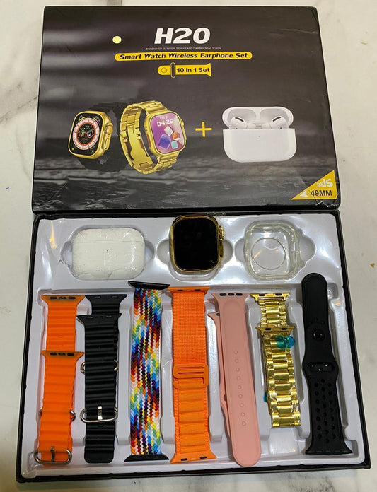 10 In 1 Bluetooth Smart Watch with Long-Lasting Battery