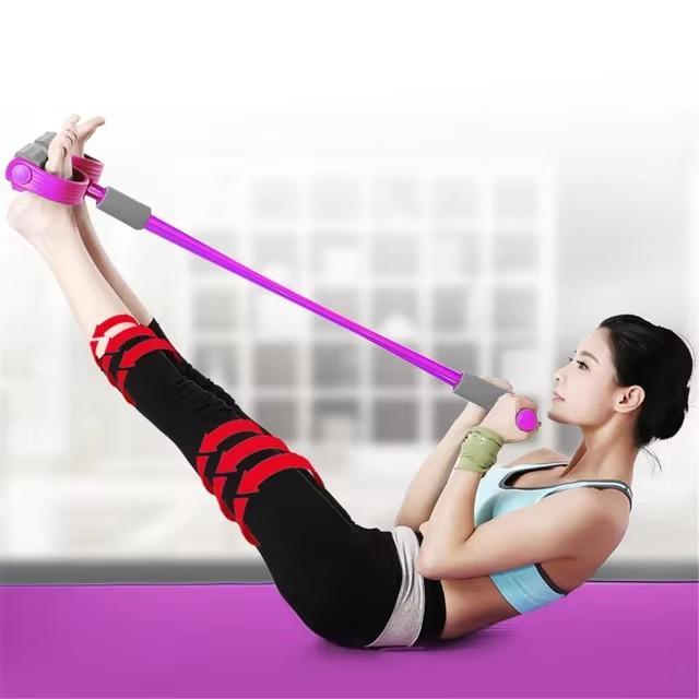 : Portable Lightweight Purple Fitness Pull Rope - Durable Resistance Bands for Home Workouts