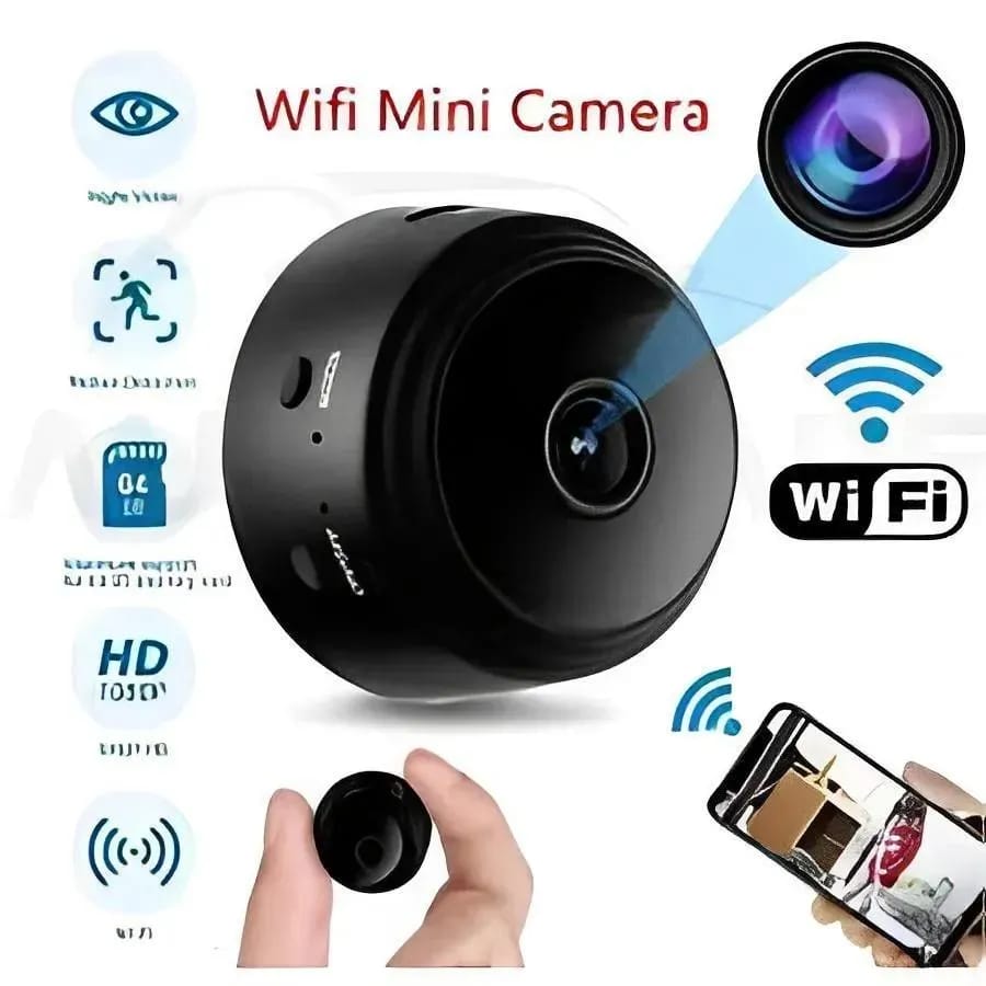 : Mini WiFi Camera A9 HD 1080P Black